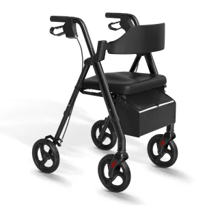 Foldable Rollator Walker With Seat