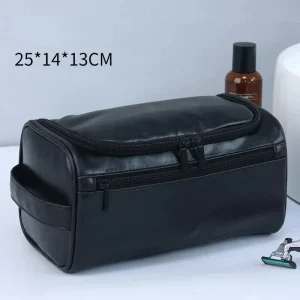 Leather Hanging Toiletry Travel Bag