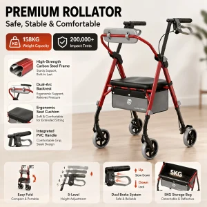 Rollator Walker With Seat