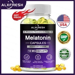 Melatonin 10mg, 100% Non-Toxic Adult Sleep Aid.